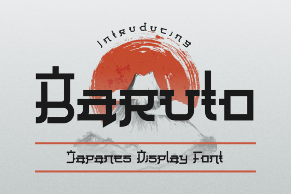 Baruto: Bold Japanese-Inspired Display Typography