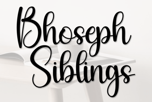 Bhoseph Siblings: A Handwritten Script for Creative Design