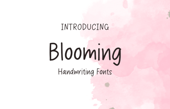 Blooming: A Sweet and Friendly Handwritten Display Font