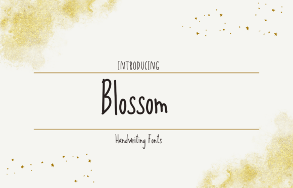 Blossom: A Sweet Handwritten Font for Creative Projects