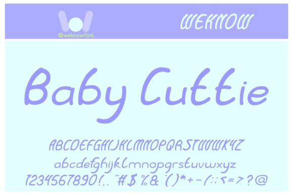 Discover the Charming Appeal of the Baby Cuttie Font