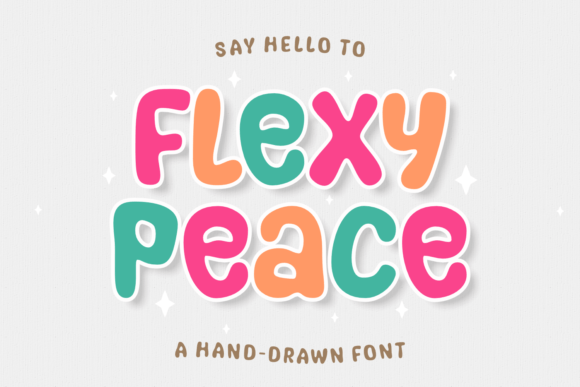 Discover the Joyful Charm of Flexy Peace Font