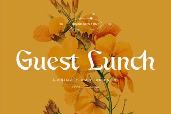 Elevate Your Projects with the Guest Lunch Serif Typeface