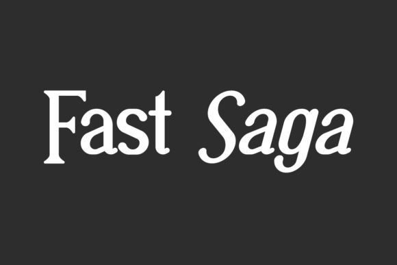 Fast Saga: A Cool Serif Font for Modern Design