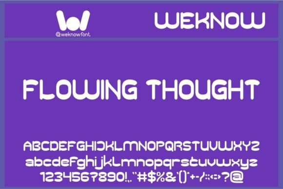 Flowing Thought: A Modern Font for Creative Brands