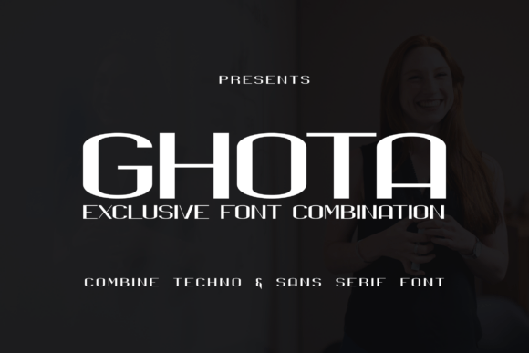 Ghota: A Futuristic Font Duo for Modern Design