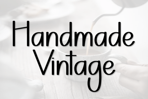 Handmade Vintage: A Classic Script Font for Creative Design