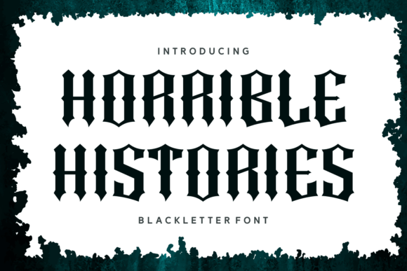 Horrible Histories: A Typeface for Dark Tales