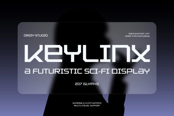 Keylinx: Futuristic SciFi Display Font