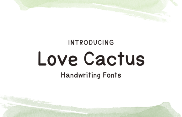 Love Cactus: The Sweet Handwritten Font for Every Project