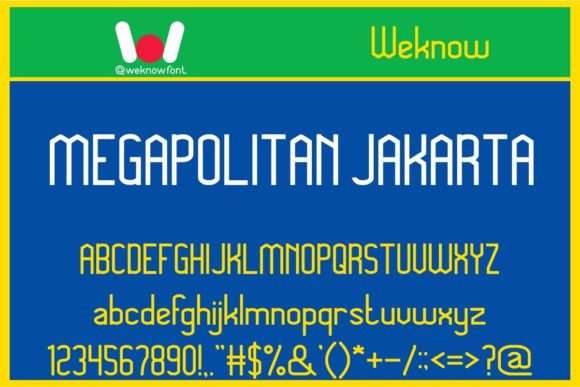 Megapolitan Jakarta: A Modern Sans Serif Typeface