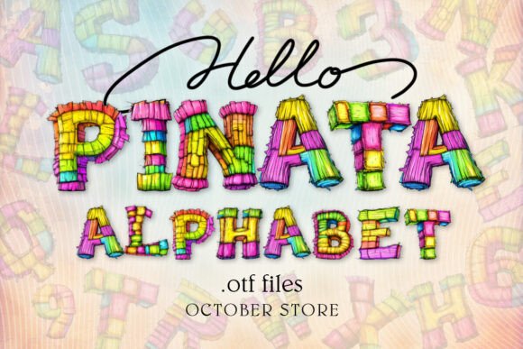 Piñata Pinata Alphabet: A Festive Typeface for Vibrant Designs