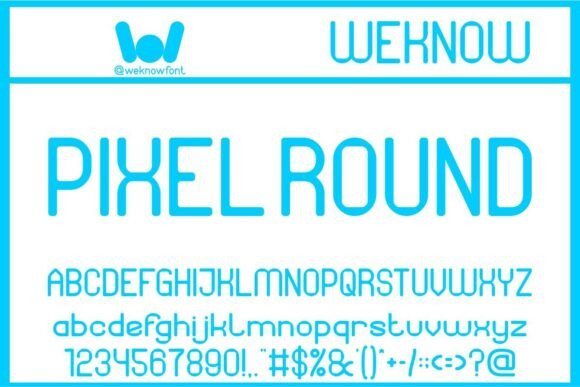 Pixel Round: A Modern Monoline Typeface for Creative Projects