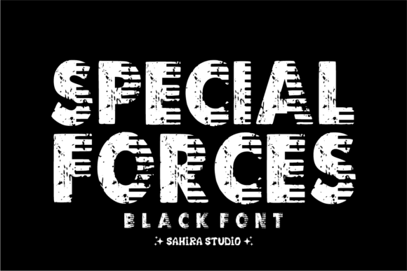 Special Forces: The Ultimate Distressed Block Font