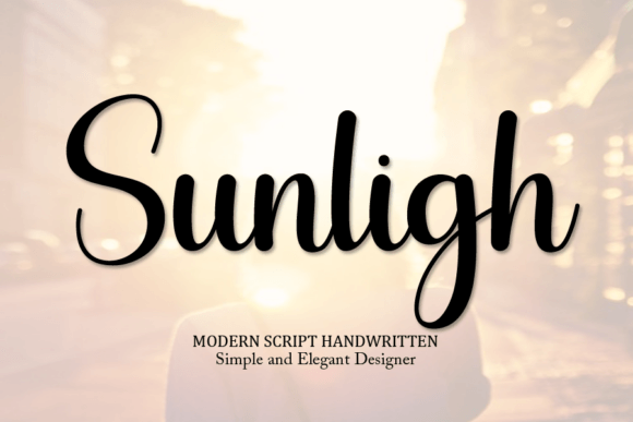 Sunligh: A Classic Handwritten Script Font for Creative Design