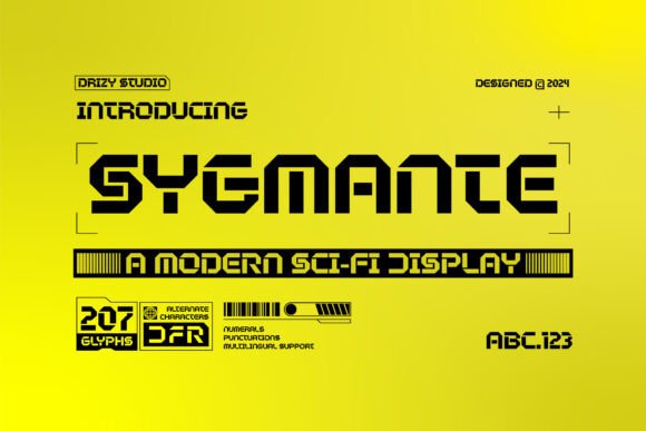 Sygmante: A Futuristic Typeface for Bold Esports Design