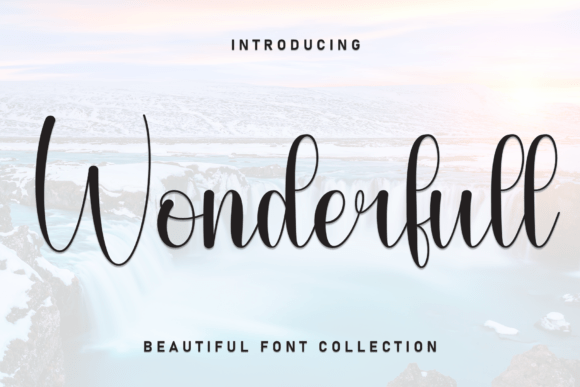 Wonderfull: A Handwritten Display Font with Magnetic Charm